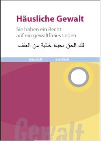 Broschüre Häusliche Gewalt, deutsch-arabisch, HRG Runder Tisch