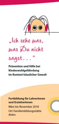 Flyer Fortbildungen RT - Ich sehe was, was Du nicht sagst
