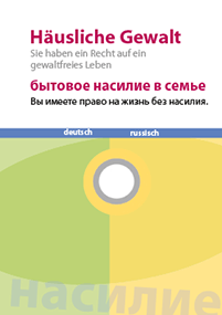 Häusliche Gewalt, Broschüre in dt-russischer Sprache